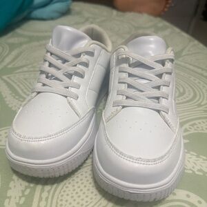 Classic White Kids' Sneakers